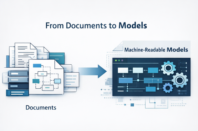 From documents to machine-readable models